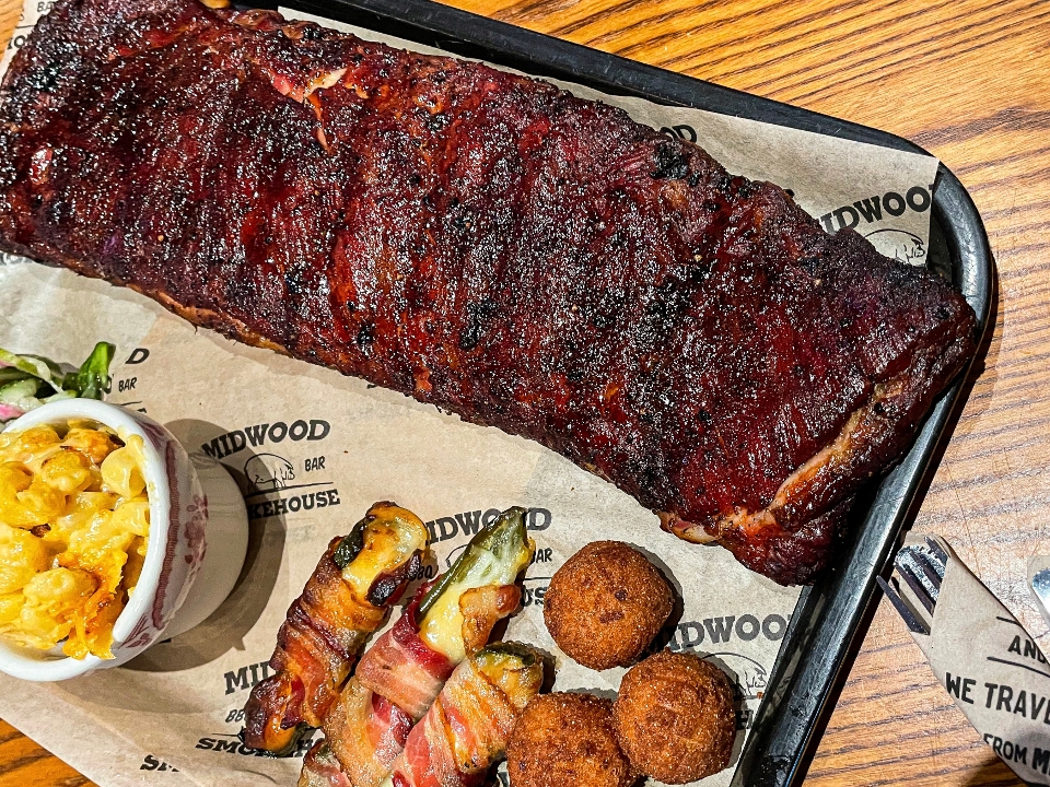 Midwood Smokehouse signature dishes Beef BrisketPulled PorkSt. Louis Style Pork RibsSmoked Wings﻿﻿